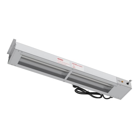 Koolmore 36 In. High Wattage Commercial Strip Warmer with Toggle Controls and Cord - 120V, 850W KM-WSTRIP-36