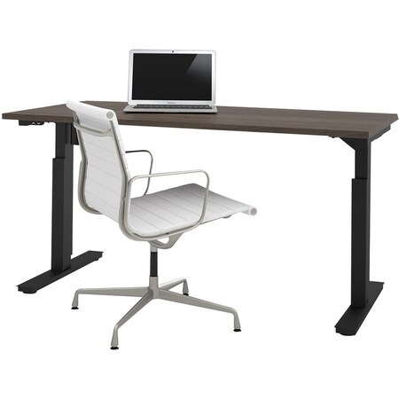 Bestar Rectangle 29.5" W, 59.3" L, 28-45" H, Laminate Top, Antigua 65867-52