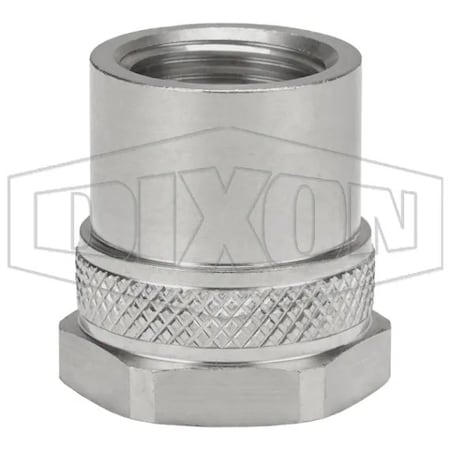 Dixon The Right Connection Garden Hose Adapter, 3/4-11-1/2 x 1/2-14 Nominal, FGHT Rigid x FNPTF End Style 5011208SS