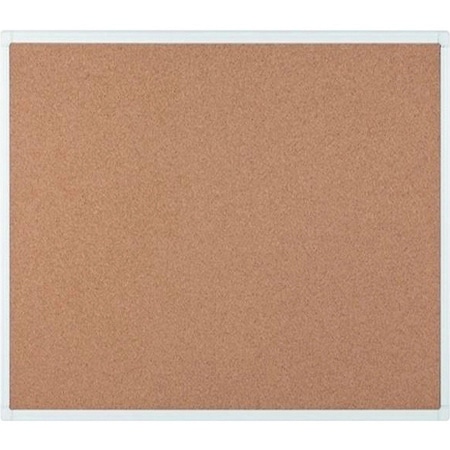 Mastervision Antimicrobial Cork Board 4x8' White Aluminum Frame BCA211226