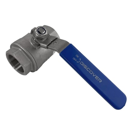 Discover 1-1/2 in. Stainless Steel Ball Valve Full-Port 1000 PSI 102474