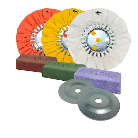 Renegade Products Usa 3-Step Aluminum Polishing Kit LFGRPKR-BD-ALPK