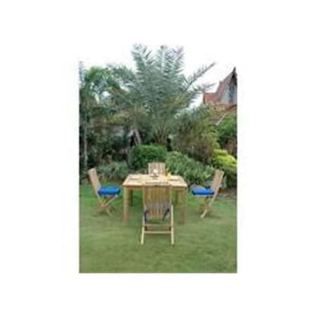 Anderson Teak Comfort Folding Chair - Pack of 4, 4PK Set-105B