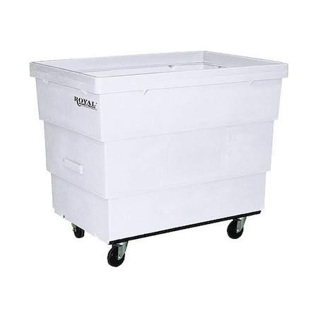 Royal Basket Trucks Cube Truck, White, Rubber G11-WHX-RCA-4HNN