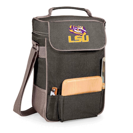 Picnic Time Family Of Brands NCAA LSU Tigers Duet Wine and Cheese Tote Bag 623-04-175-294-0