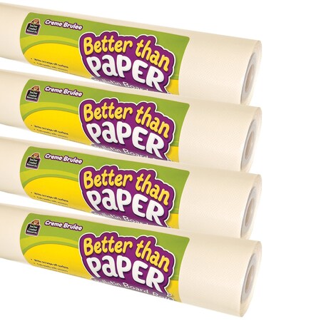 Teacher Created Resources Better Than Paper Bulletin Board Roll, Creme Brulee, 4PK 32472