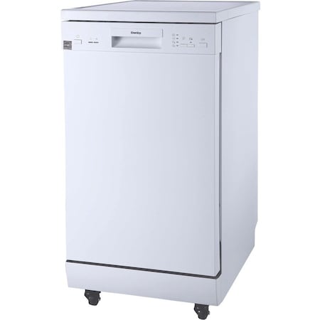 Danby Products Danby Portable Dishwasher, 8 Place Settings, 115V, White DDW1805EWP