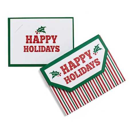 Nashville Wraps Happy Holidays Gift Card Holders, 4.5 X 3.5 X 3/8, 12PK GCHHH