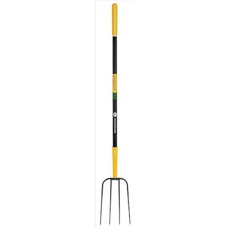 John Deere 4 Tine Steel Manure Fork 48 in. Fiberglass Handle BPJ-4F-JD