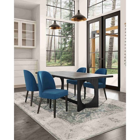 Manhattan Comfort Hillman Dining Chair in Blue, PK4 2-DC087-BL
