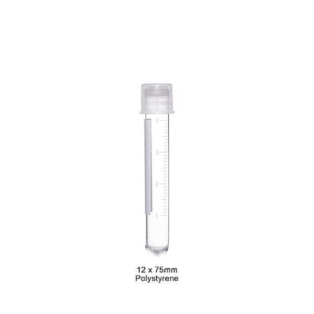 Zoro Select Culture Tube, 0.47" Dia, Colorless, PK1000 T8300