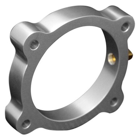 Torque Solution Throttle Body Spacer - Hyundai Genesis V6 3.8L 2013Plus, Silver TS-TBS-021