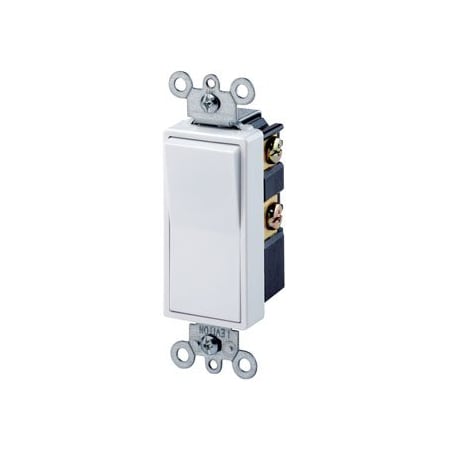 Leviton Decora Rocker 4-Way AC Quiet Switch, 15 Amp, 120/277 Volt, Light Almond 5604-2T