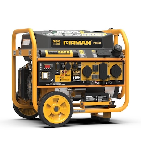 Firman Performance Series Portable Generator, 30 A, 120/240 V, 3650 W Output, Gasoline, 5 gal Tank P03631