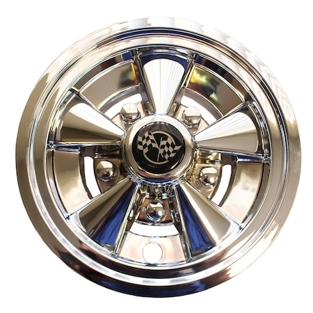 Olympian Athlete Wheel Cover 8 in. Rally Classic Chrome Mag OL1208093