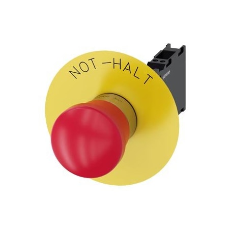 Siemens EMERGENCY STOP mushroom-type actuator 22 mm 3SU1150-1HA20-3FH0