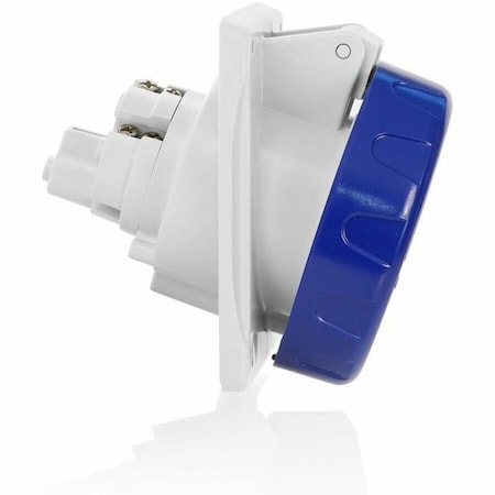 Leviton Pin & Sleeve Receptacle, 32 A, 208/250V AC, 4 Pole, Blue W432-R9