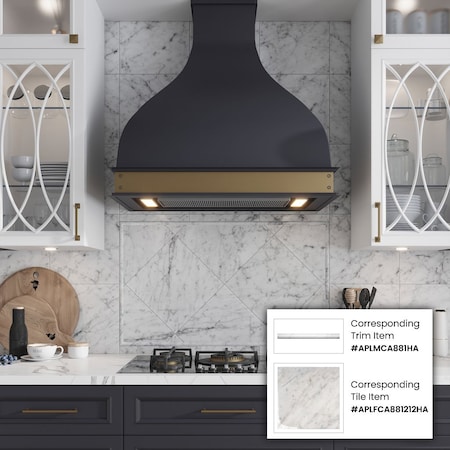 Apollo Tile Beige 1x12 Crema Marfil Marble Polished Pencil Liner Tile Trim 0.5 sqft/case, 10PK APLMCR881PA