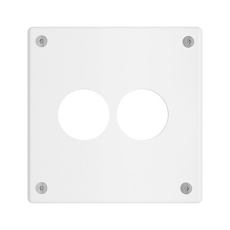 Legrand Wall Plate, 5.54" W, Stainless Steel, White WSP32N911PS