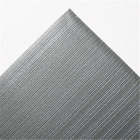 Crown Ribbed Antifatigue Mat- Vinyl- 36 x 60- Gray FL3660GY