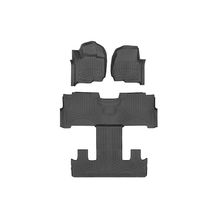 Weathertech Black, Front and Rear FloorLiner HP 441295-1-5IM