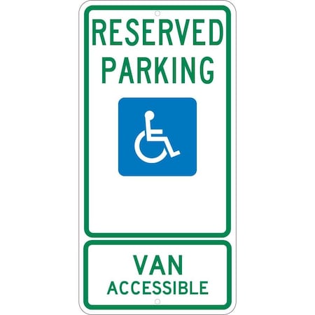 Nmc State Reserved Handicapped Parking North Dakota Sign, TMS330J TMS330J