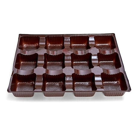 Nashville Wraps Brown 12 pc Strawberry Trays, 11 5/8 x 8 1/2 x 1 1/2in, 50PK 50SB12