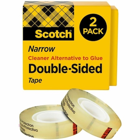 3M Double Sided Tape, 1/2x900 in., PK2 665-2PK