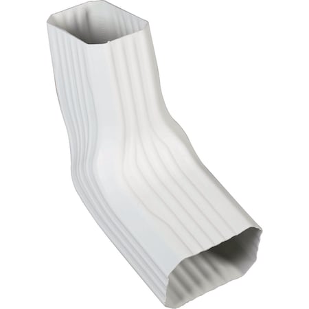 Amerimax Home Products 2'' x 3'' A/B White Vinyl Transition Elbow 37066HP