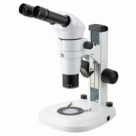Amscope PM220 Zoom Large Clear Depth Binocular Stereo Microscope 8X-65X on Track Stand w/Common Main Object PM220B