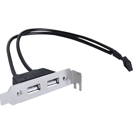 Siig 2-PORT USB 2.0 LOW PROFILE EXTENSION BRACKET, EASILY CONVERTS A MOTHERBOARDS USB CB-US0S11-S1