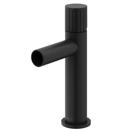 Vigo Ashford Single Handle Single-Hole Bathroom Faucet in Matte Black VG01052MB