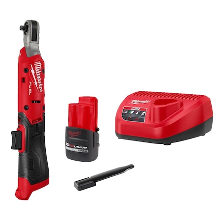 Milwaukee Tool Cordless Ratchet, 0.25 in 3052-21