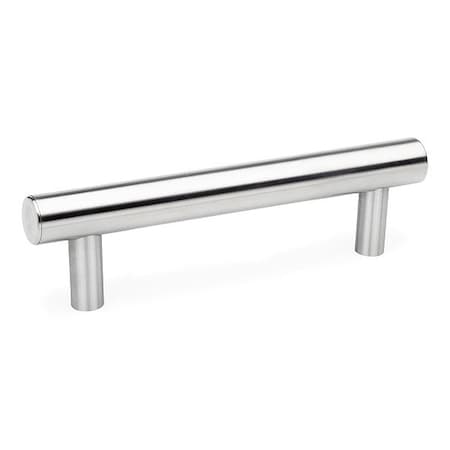 J.W. Winco Pull Handle, Silver, Stainless Steel 666.5-30-M8-400-E