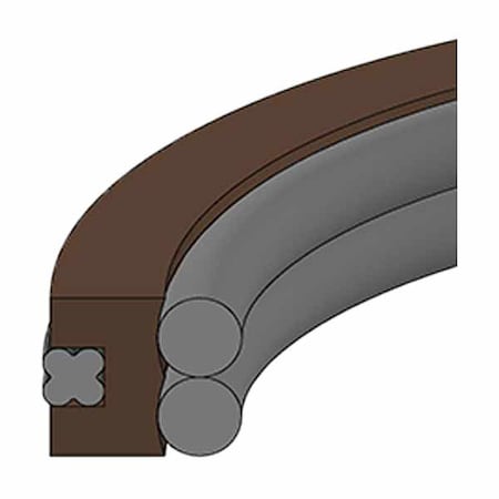 Hercules Sealing Products MPSQ5-70X60X6.3, PA-PTFE/NBR-60.00x70.00x6/6.3, Piston Seal Assemblies MPSQ5-70X60X6.3