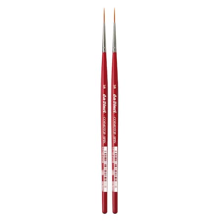 Da Vinci COSMOTOP-SPIN Rigger Brush, Synthetic, Acrylic & Watercolor, Pointed Liner Series 5880, Size -3, 2PK VA-1280_-3