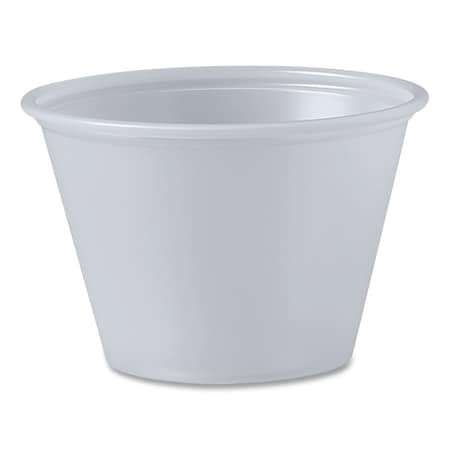 Solo Portion Containers, 2.5 oz, Plastic, Translucent, 2500PK P250N