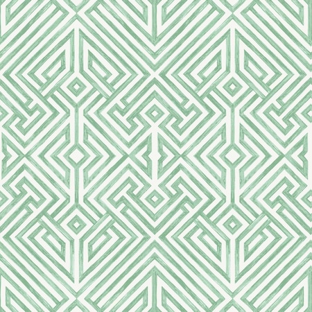 A-Street Prints Lyon Green Geometric Key Wallpaper 4120-26850