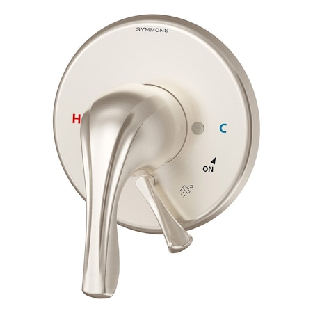 Symmons Origins Tub and Shower Valve Trim with Secondary Integral Diverter (Valve Not Included) S-9600TS-PLR-TRM-STN