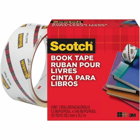3M Scotch Book Tape 845, 1-1/2" x 540", 3" Core, 1 Roll 845112