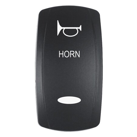 Pacer Group Pacer Actuator - 'HORN' f/V Series Contura Switches - Black - Laser Etched Top/Bottom Light EV2LE-HRN