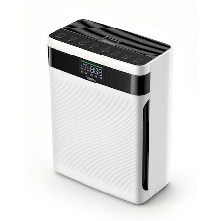 Edendirect 2500 sq. ft. White HEPA Air Purifier for Home with 4-Level Speed and Whisper-Quiet, Child Lock ZRAP02