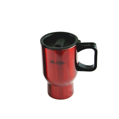 Mr Coffee Javelin 2-Piece Double Wall Thermos and Travel Mug Gift Set in Red 108165.02