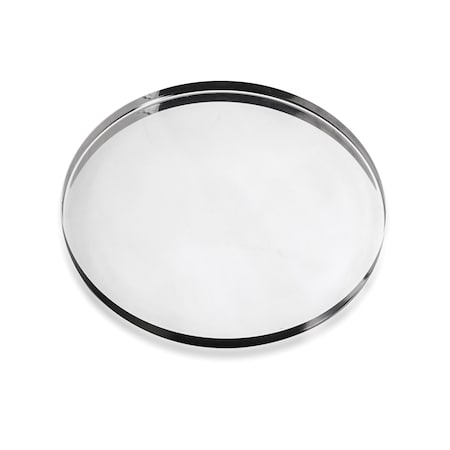 Mepra Stile By Pininfarina Round Tray - 15.75" - Silver 200442