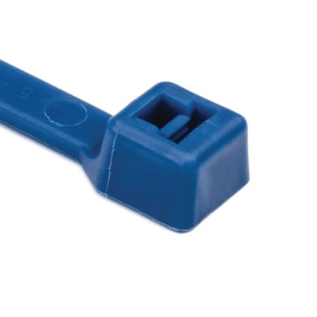 Hellerman Tyton High-Temp Cable Tie, 8" Long, 50lb Tensile Strength, ETFE, Blue, 100PK 111-00732