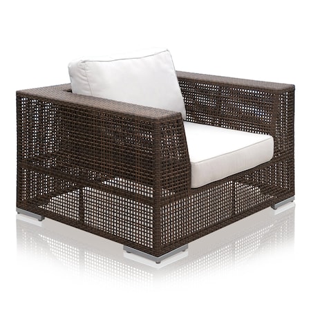 Hospitality Rattan Patio Soho Lounge Chair with Cushion 903-1323-JBP-C
