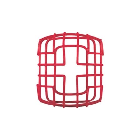 Safety Technology International Wire Cage, Steel, Surface Mount, 6 3/4 in W x 7 1/2 in H x 6 1/8 in D, Red STI-9708-R