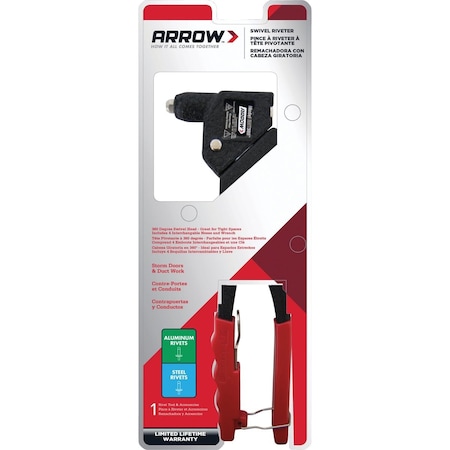 Arrow Lock Swivel Head Rivet Tool RHT300