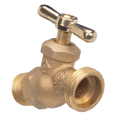 B & K Homewerks 1/2 in. MIP X 3/4 in. MHT Brass No-Kink Hose Bibb VHNSTDF3