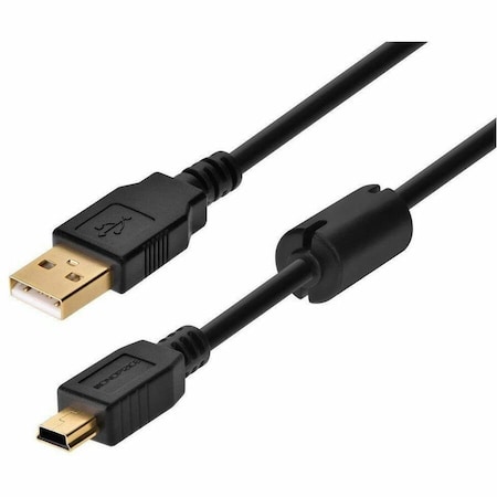 Monoprice Standard USB Cable, Black, 1.5 ft L 5446